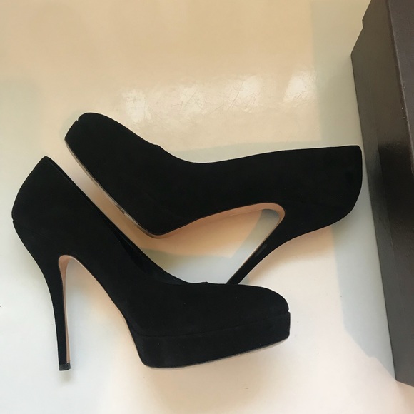 Gucci suede platform pumps - Picture 2 of 4